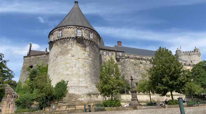 Burg Bentheim gezien vanaf de Schloßstraße