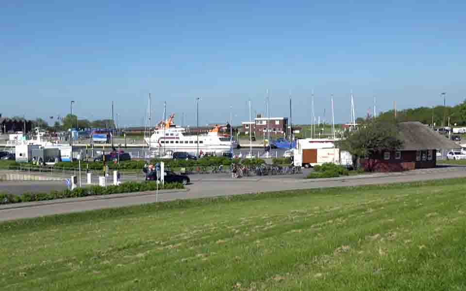 Haven en veerterminal van Bensersiel