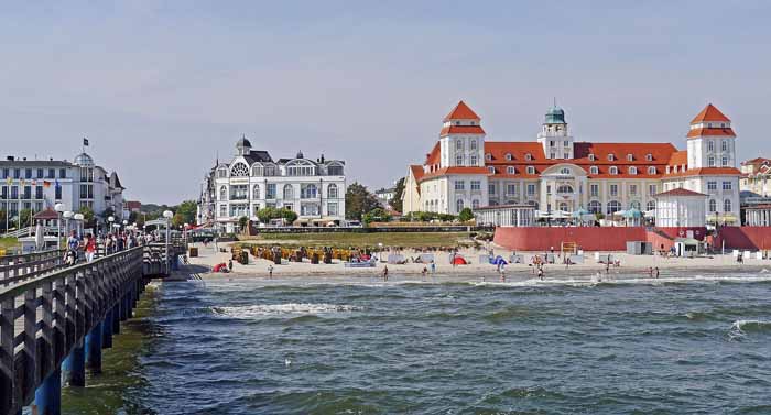 Oostzeebad Binz met kurhaus