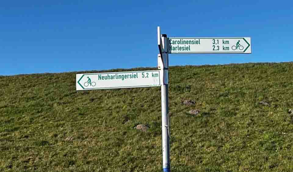 In de omgeving van Neuharlingersiel zijn veel fietsroutes te verkennen
