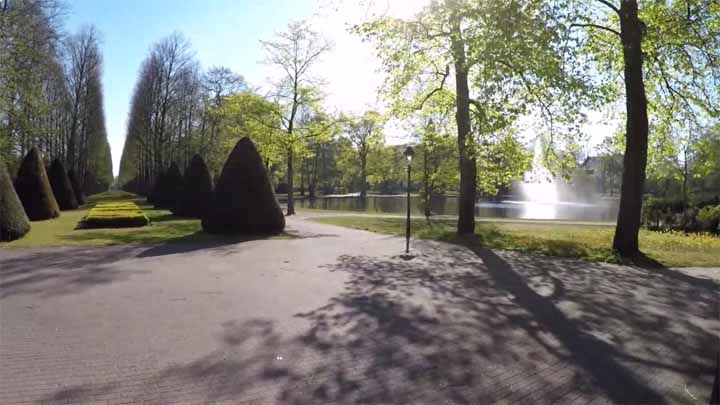 Ingang bij de Franse tuin in Celle