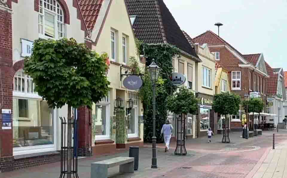 Winkelstraat in Esens