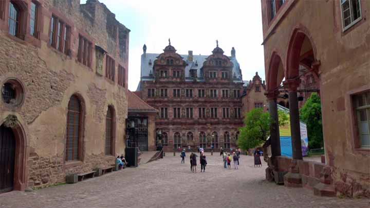 Binnenplaats van Schloss Heidelberg